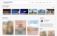 Translucent Blog theme preview