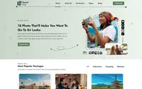 Travel Influencer Blogs theme preview