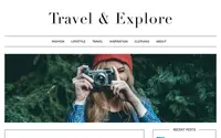 Travel Minimalist Blogger theme preview