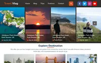 Travel Vlogger theme preview