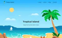 Tropical Island theme preview