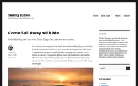 Twenty Sixteen theme preview