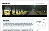Twenty Ten theme preview