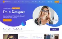Vcard CV Resume theme preview