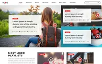 Vlogger Video Blog theme preview