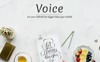 Voice Blog theme preview