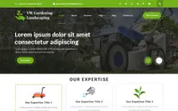 VW Gardening Landscaping theme preview