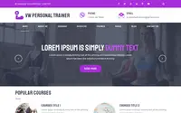 VW Personal Trainer theme preview