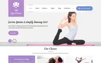 VW Yoga Fitness theme preview