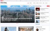 Warm Blog theme preview