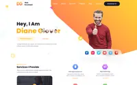 Web Developer Elementor theme preview