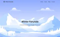 Winter Fairytale theme preview