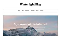 Winterlight Blog theme preview