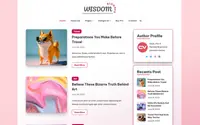 Wisdom Blogger theme preview