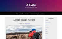 X Blog theme preview