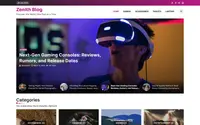 Zenith Blog theme preview