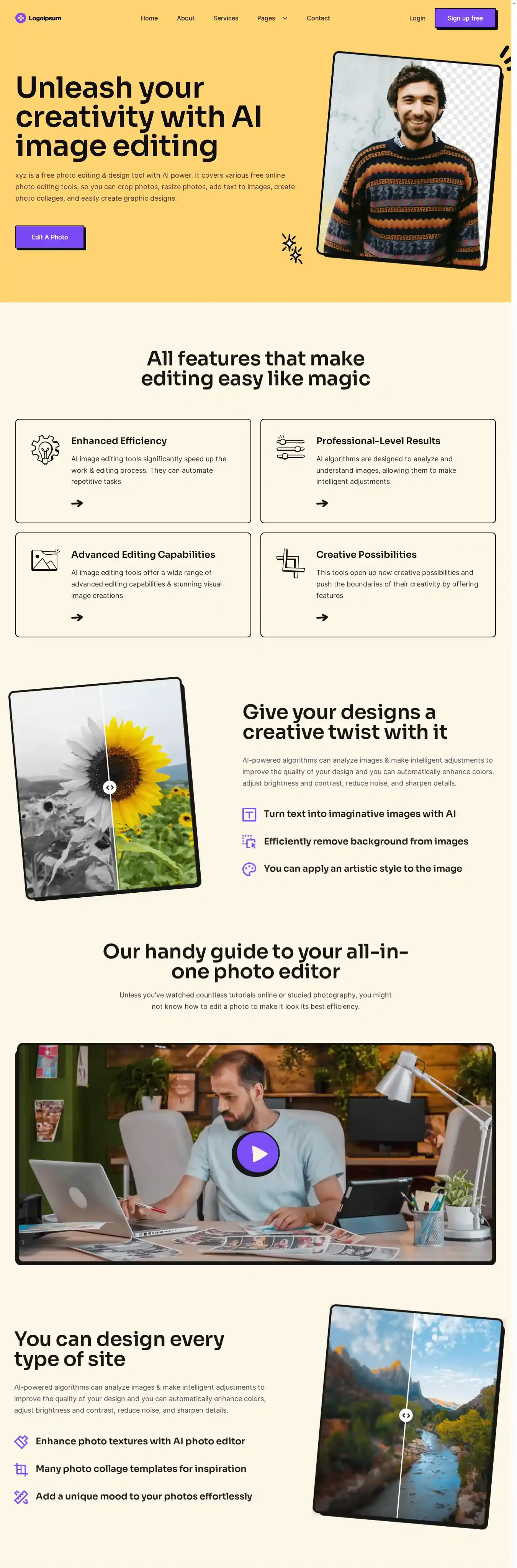 Agency15 home page on desktop