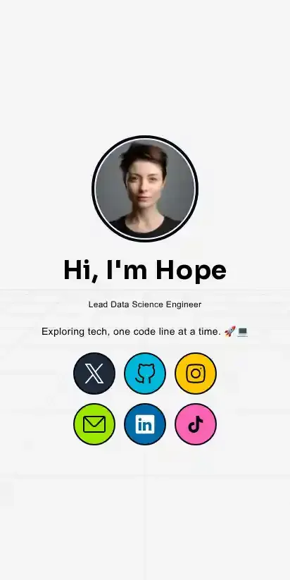 Astro Simple Portfolio home page on mobile