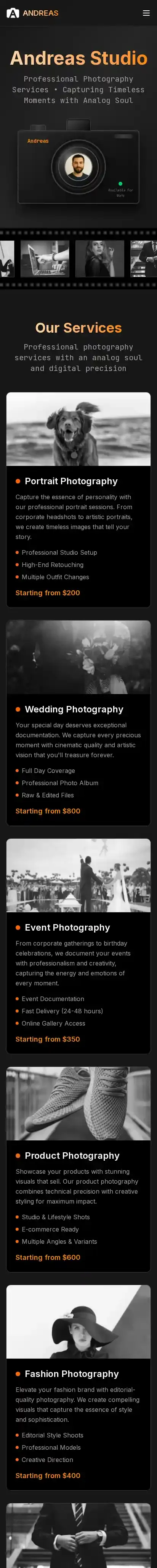 Capture home page on mobile