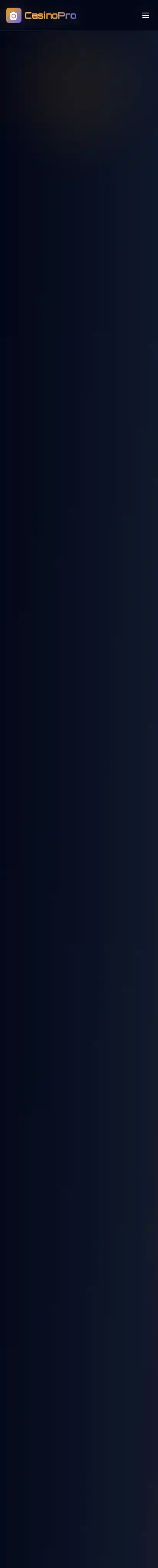 CasinoPro home page on mobile