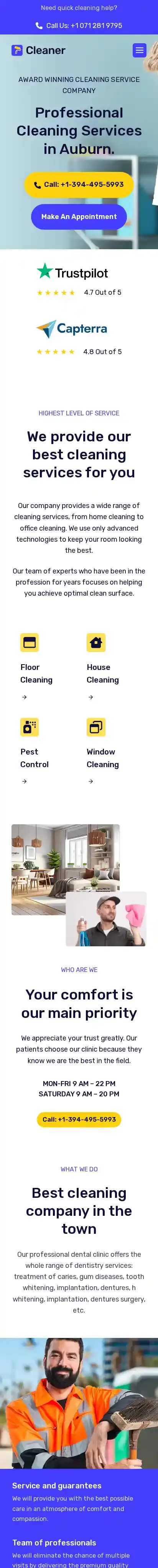 Cleaner Astro home page on mobile