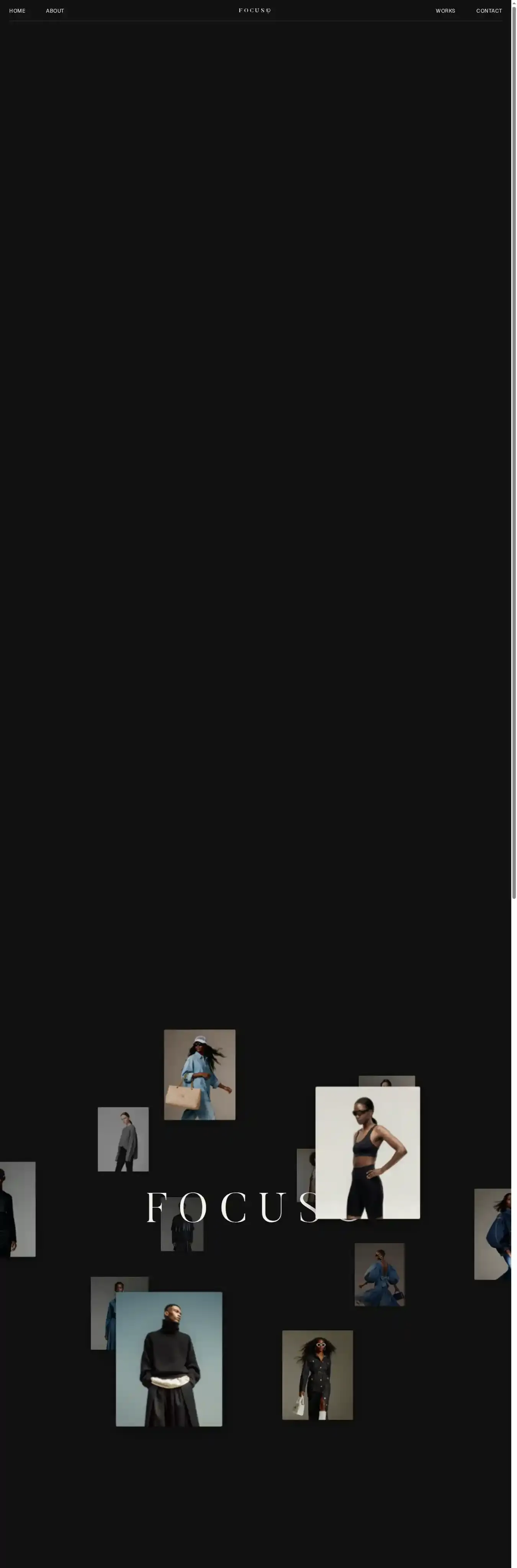 Focus home page on desktop