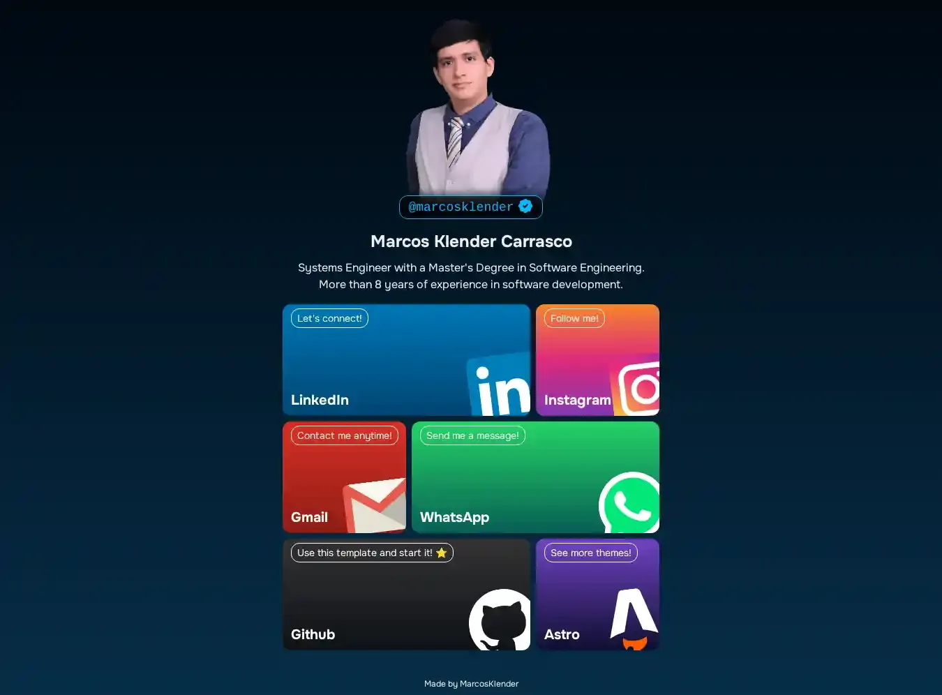 Miduwind home page on desktop