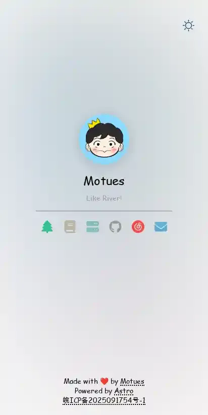 Momo-Index home page on mobile