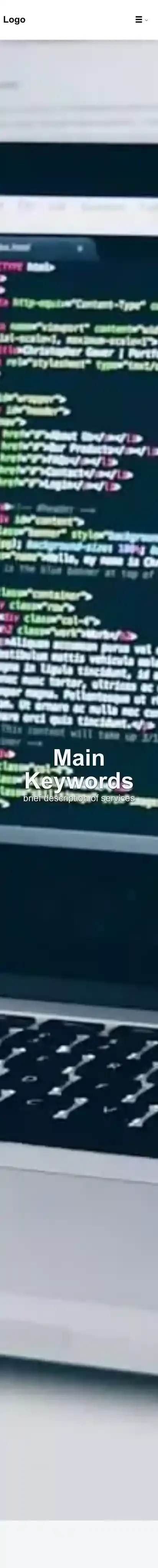 Small Business home page on mobile