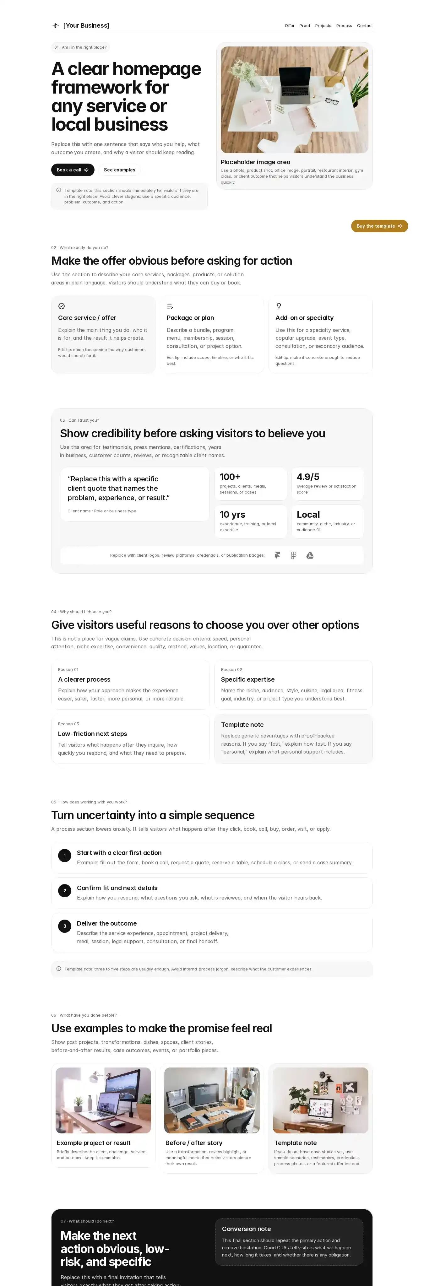 A Clear Start home page on desktop