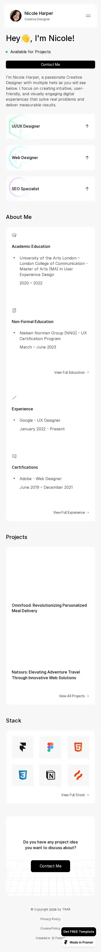 Adaptify home page on mobile
