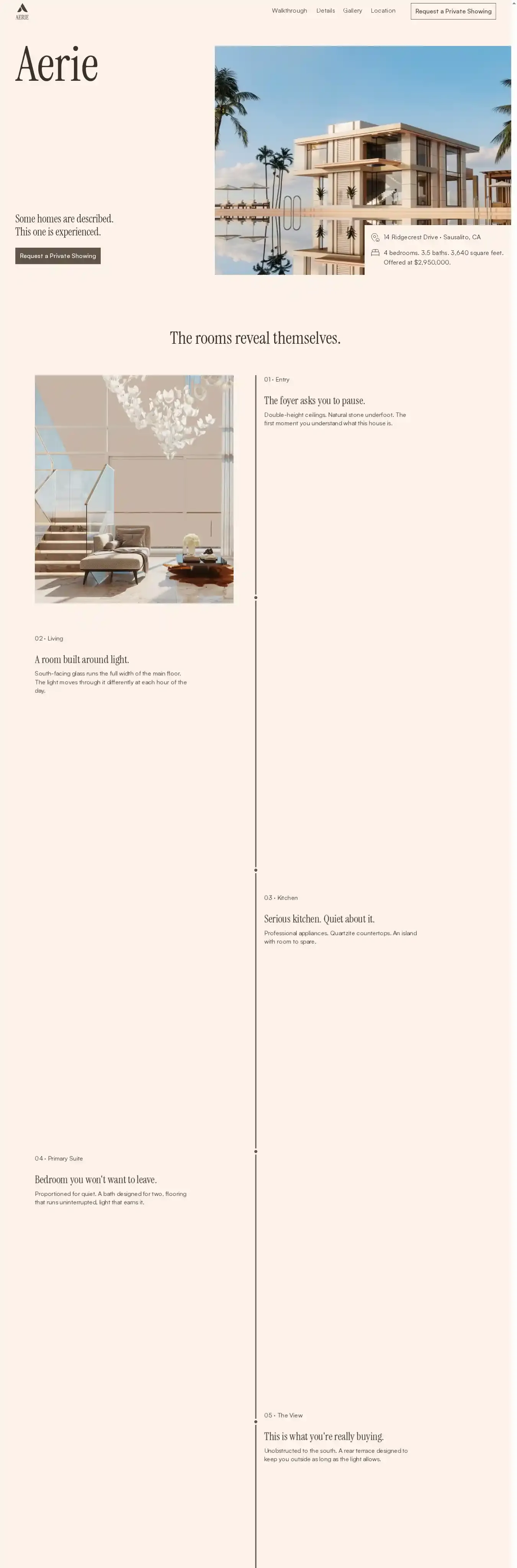 Aerie home page on desktop
