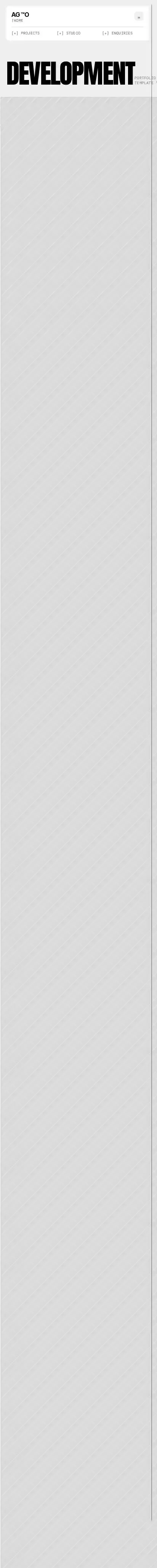 AG-O home page on mobile