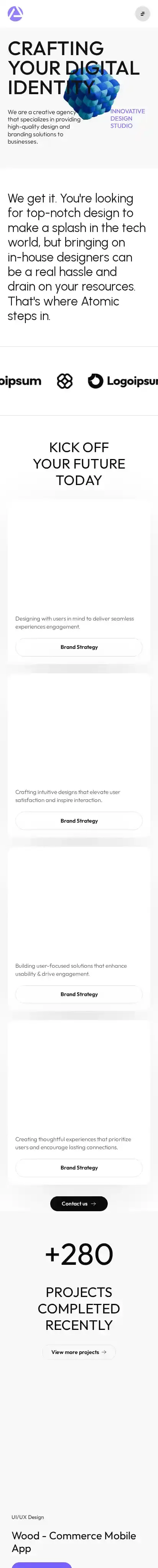 AgenX home page on mobile