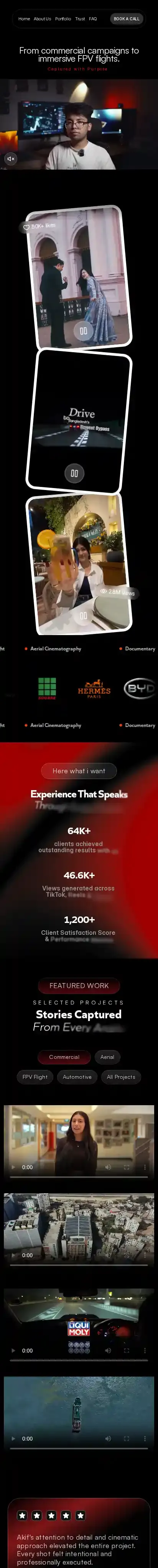 Akifahi home page on mobile