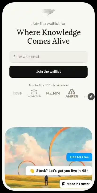 Alethia home page on mobile