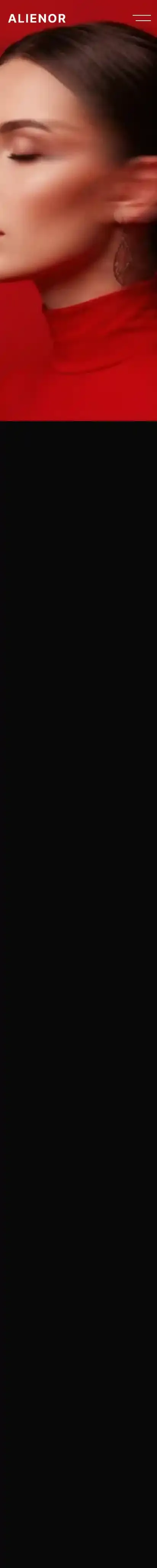 Alienor home page on mobile