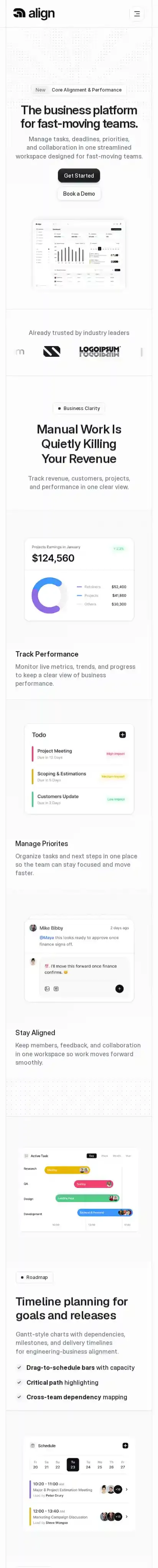 Align home page on mobile