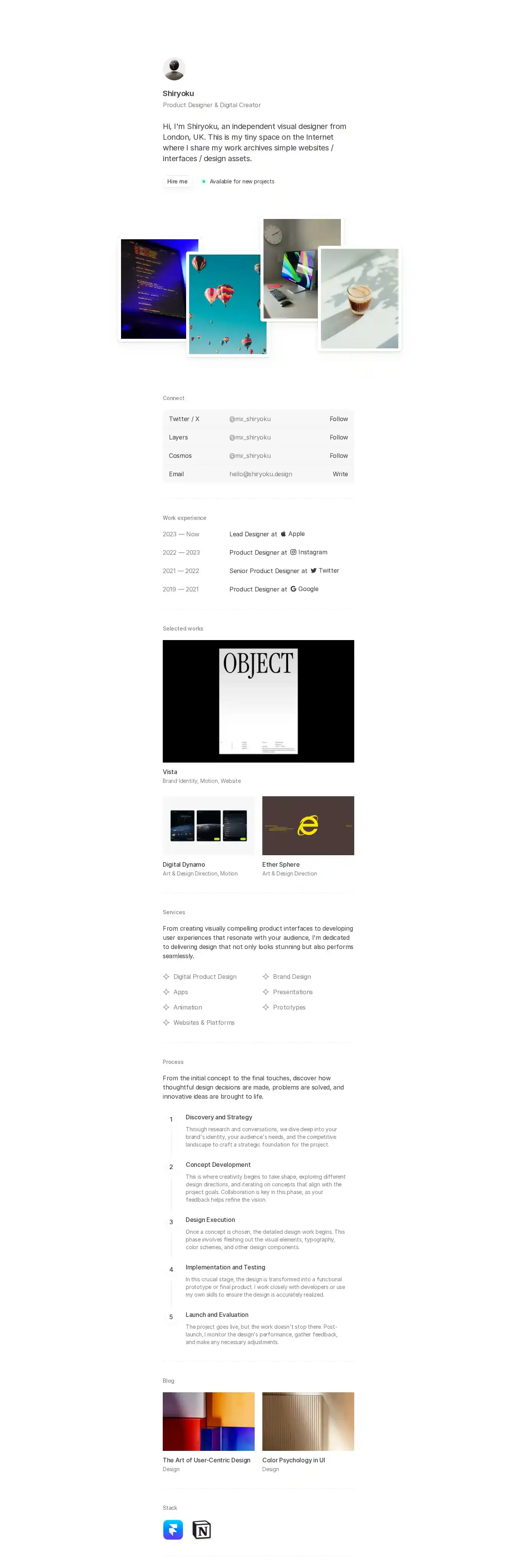 Anor home page on desktop