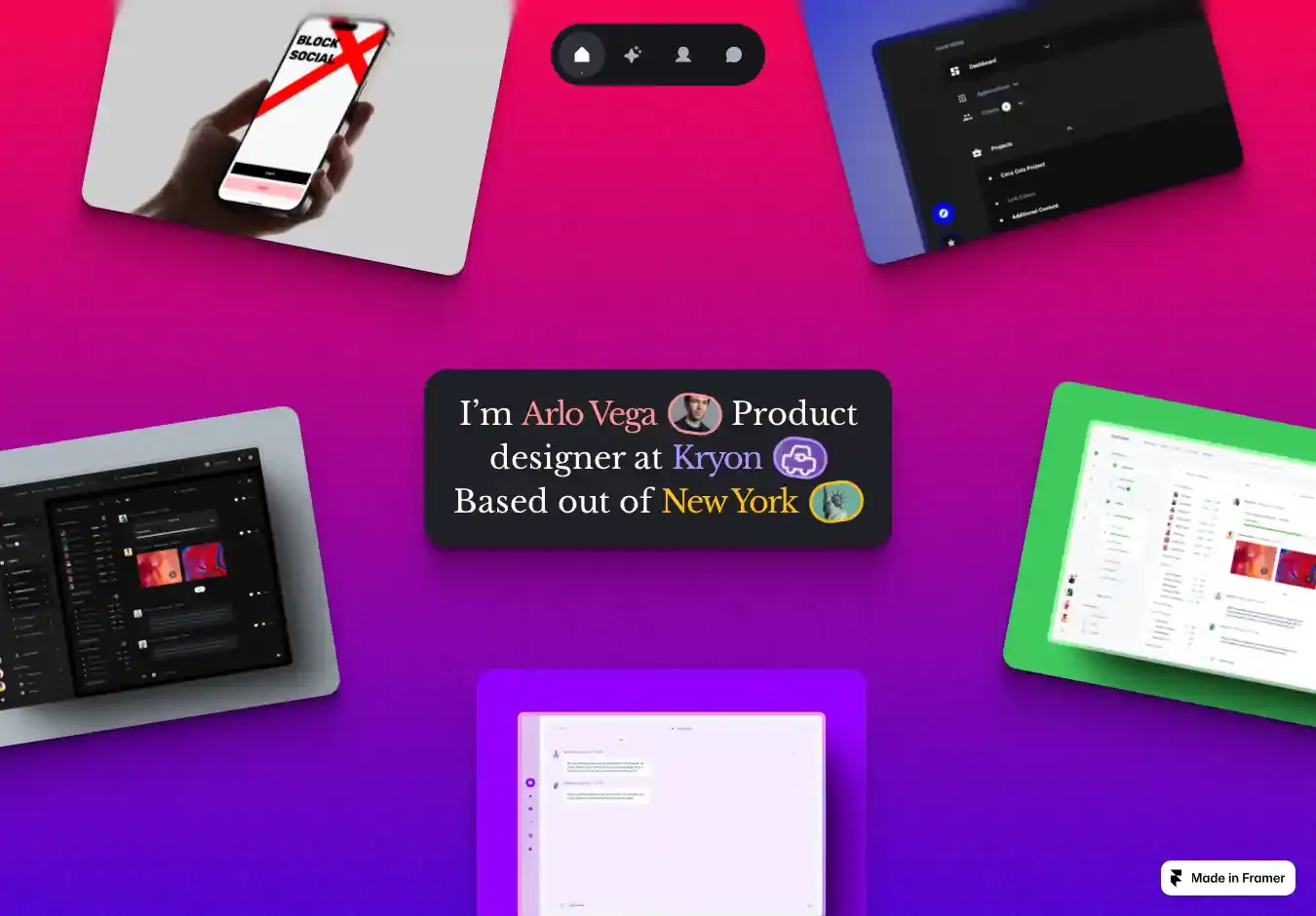Archiv home page on desktop