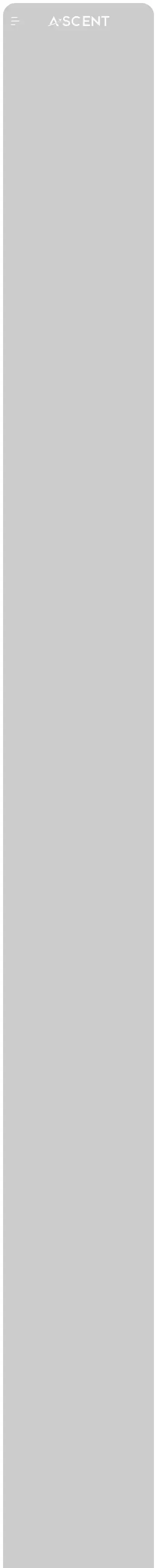 Ascent X home page on mobile