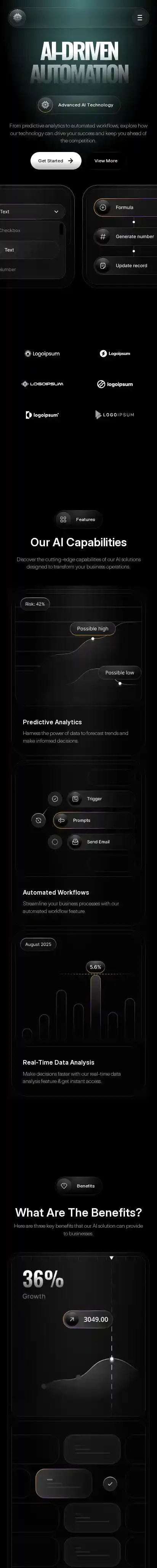 Auto-AI home page on mobile