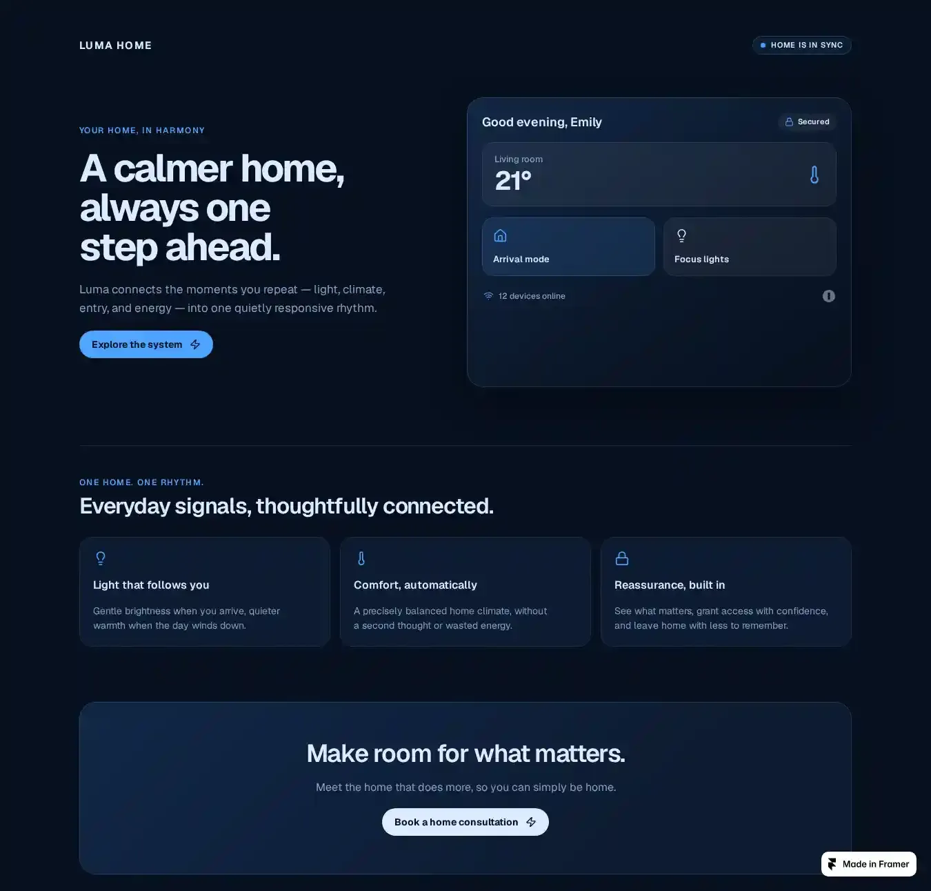 Big Change home page on desktop