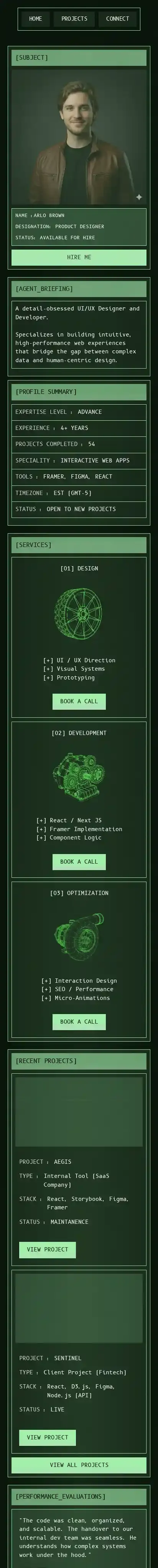 Classified home page on mobile