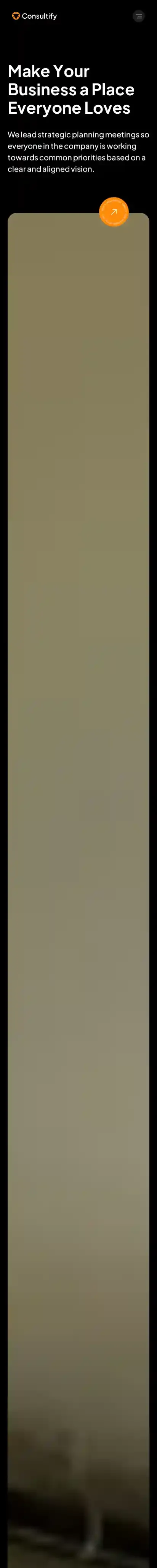 Consultifyy home page on mobile