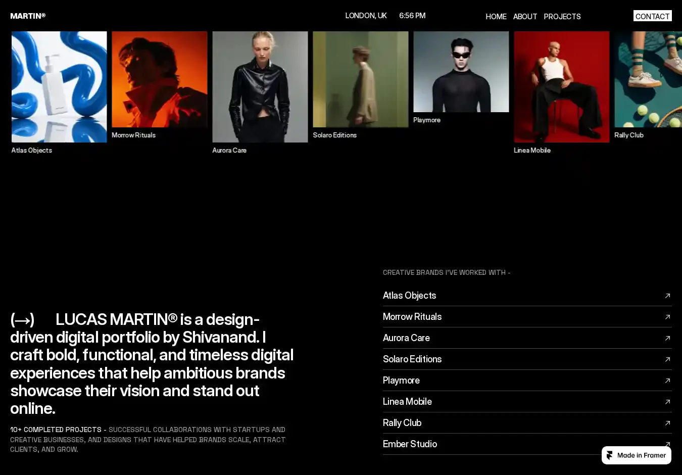 Crazyui template 1 home page on desktop