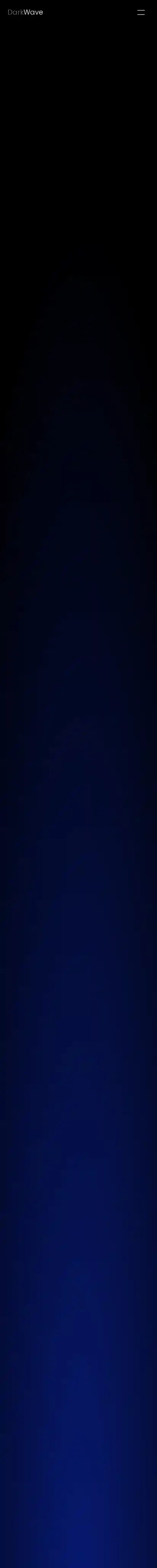 DarkWaveMin home page on mobile