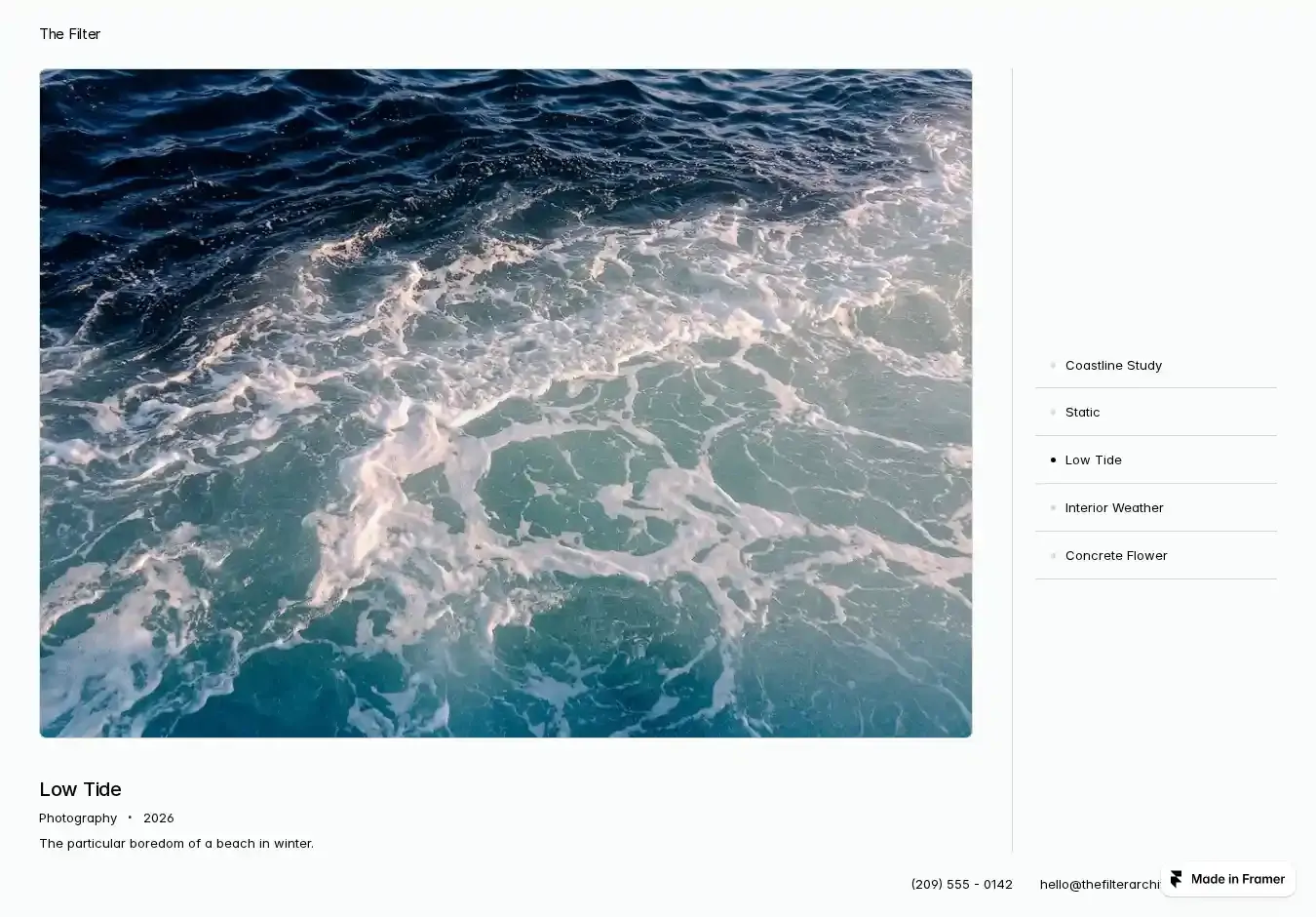 Editorial Site home page on desktop
