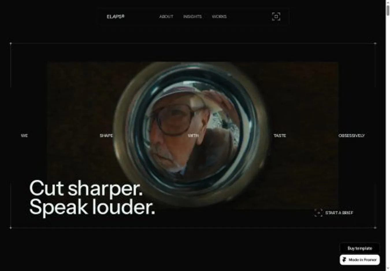 ELAPS® home page on desktop