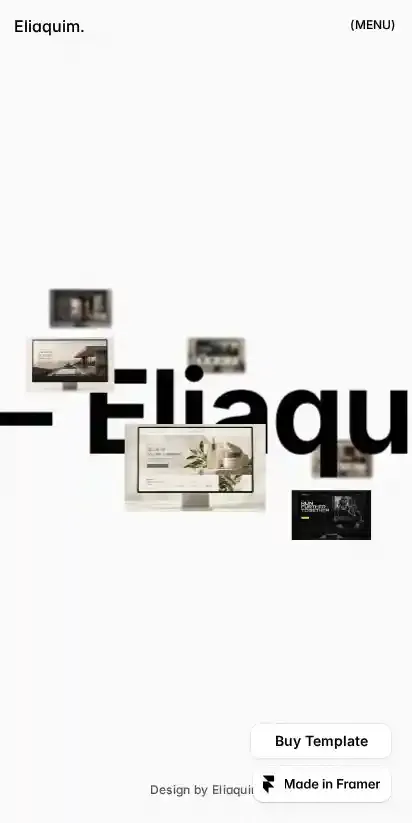 Eliaquim home page on mobile